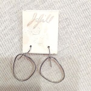 NEW! Sterling Organic Hoop Earrings